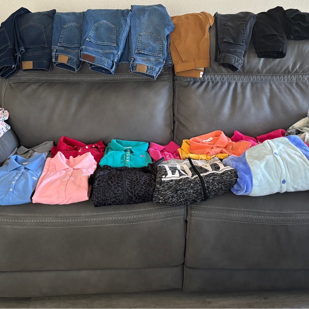 Aeropostale Kids Jeans and School Polos - Blue and Brown couple of other brands